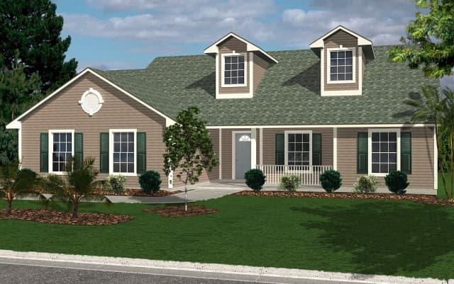 3-Bedroom, 1418 Sq Ft Florida Style House Plan - 150-1009 - Front Exterior