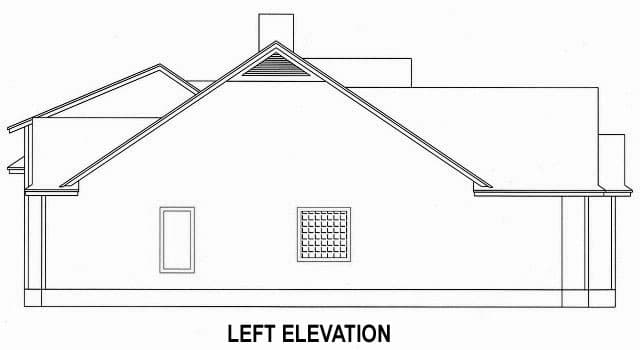 left elevation