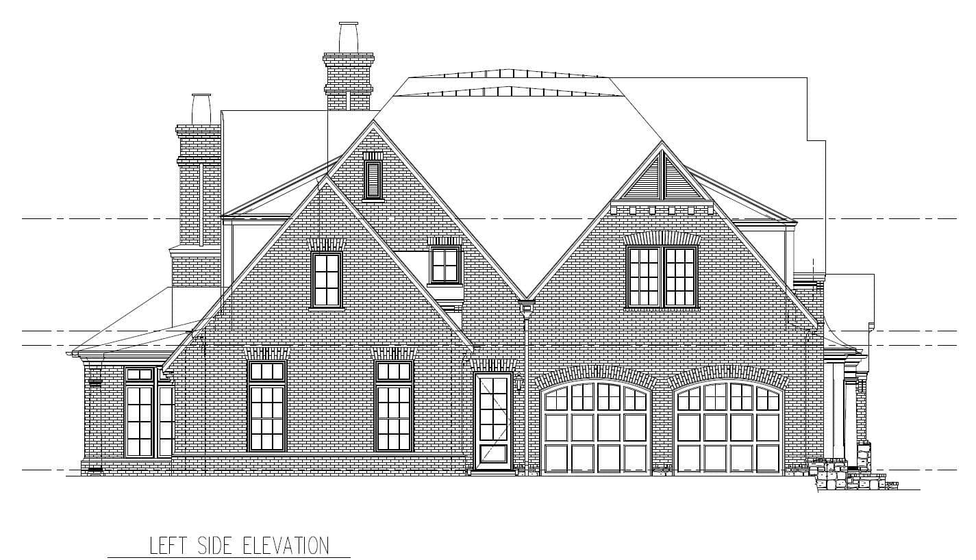 Home Plan Left Elevation