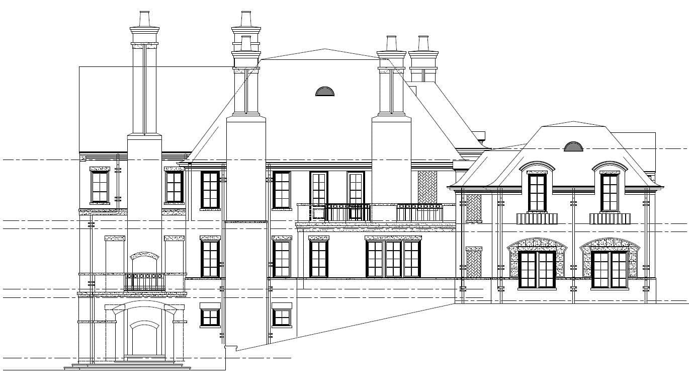 Home Plan Left Elevation