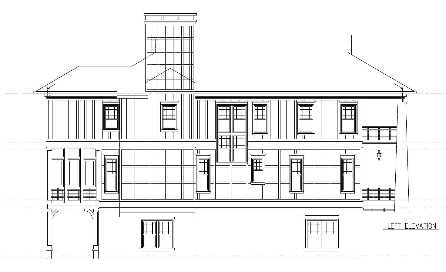Home Plan Left Elevation