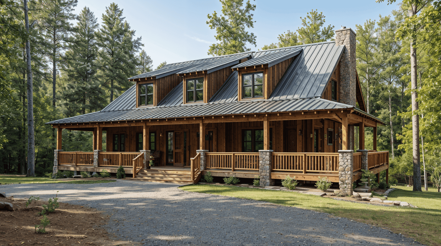 10-Bed, 4134 Sq Ft Lowcountry Lodge - 153-1023 - Front Exterior