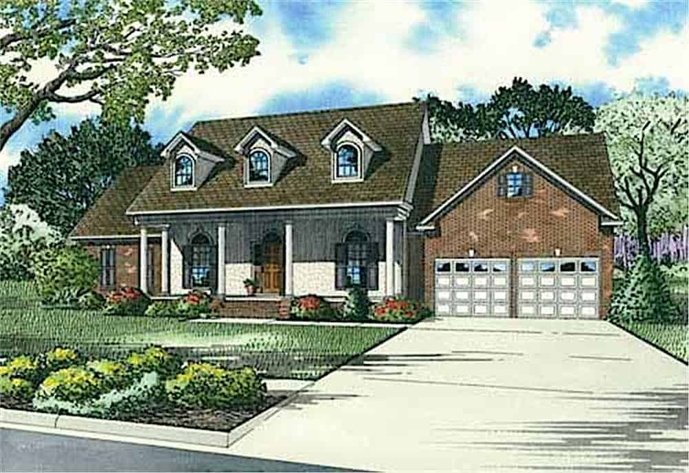 4-Bedroom, 2405 Sq Ft Cape Cod House - Plan #153-1066 - Front Exterior