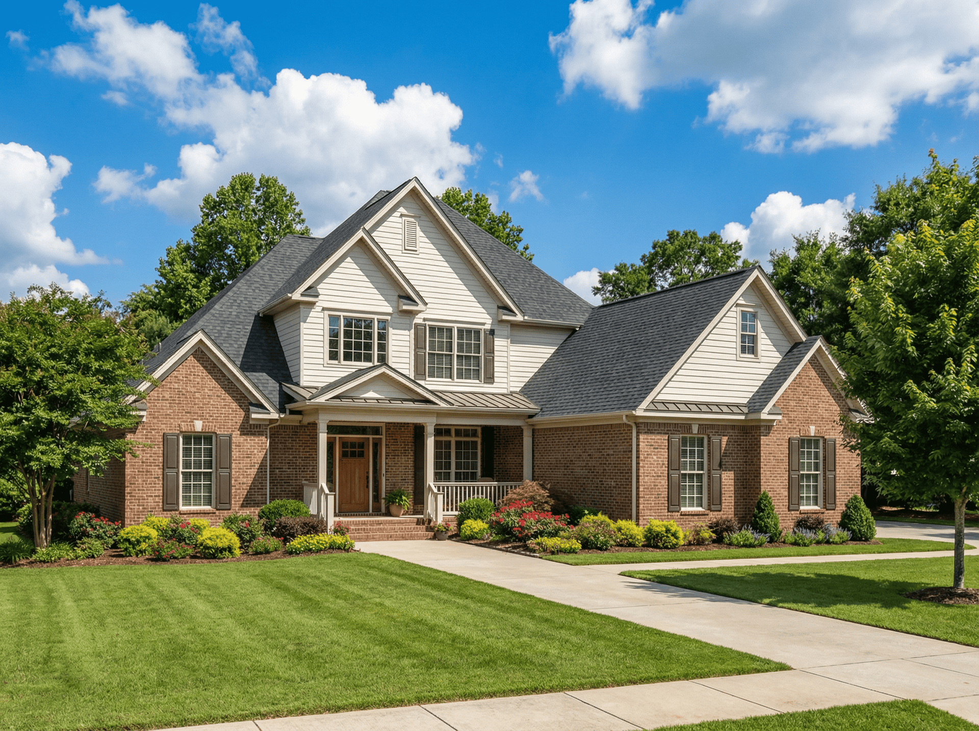 Front elevation of Country home (ThePlanCollection: House Plan #153-1135)