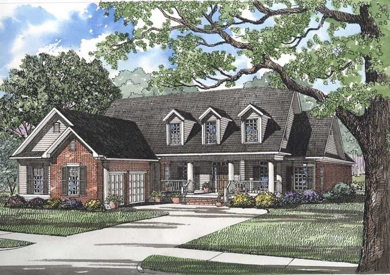 4-Bedroom, 2777 Sq Ft Southern Home Plan - 153-1183 - Main Exterior