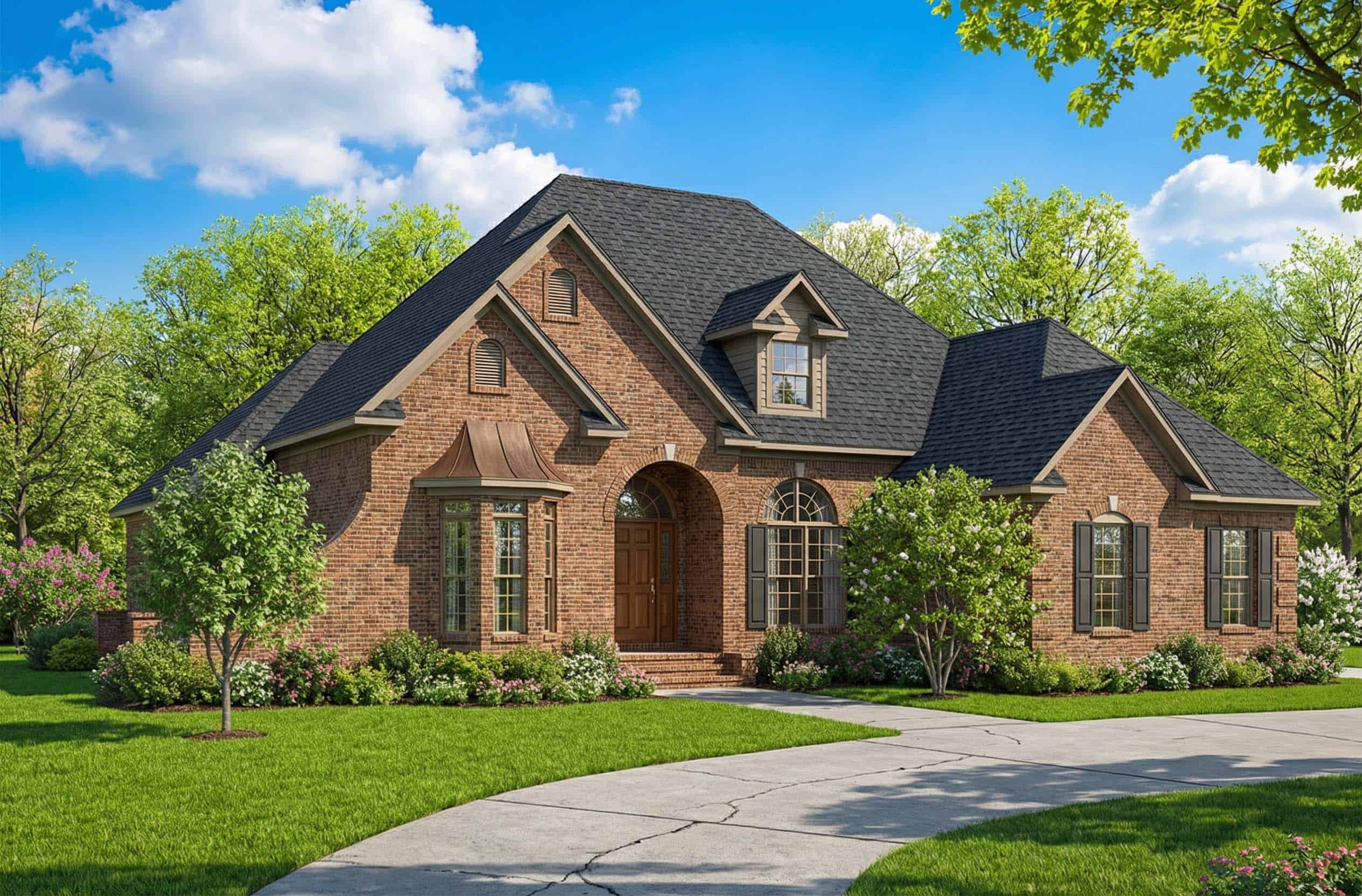 European home (ThePlanCollection: #153-1213)