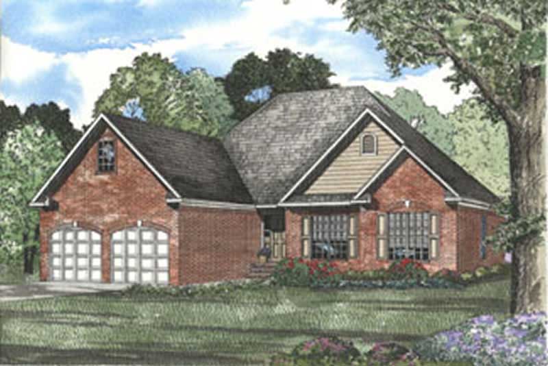 3-Bedroom, 1732 Sq Ft Contemporary House Plan - 153-1333 - Front Exterior