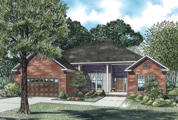 3-Bedroom, 1786 Sq Ft Contemporary House Plan - 153-1337 - Front Exterior