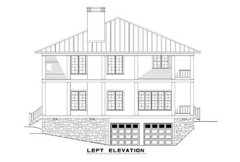 Home Plan Left Elevation