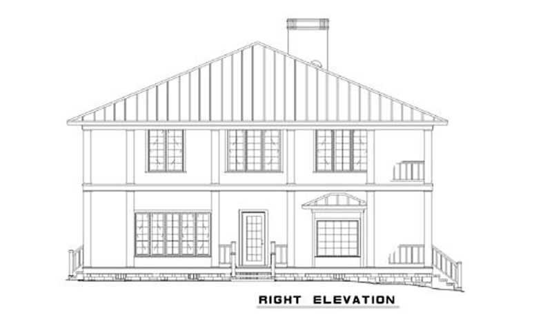 Home Plan Right Elevation