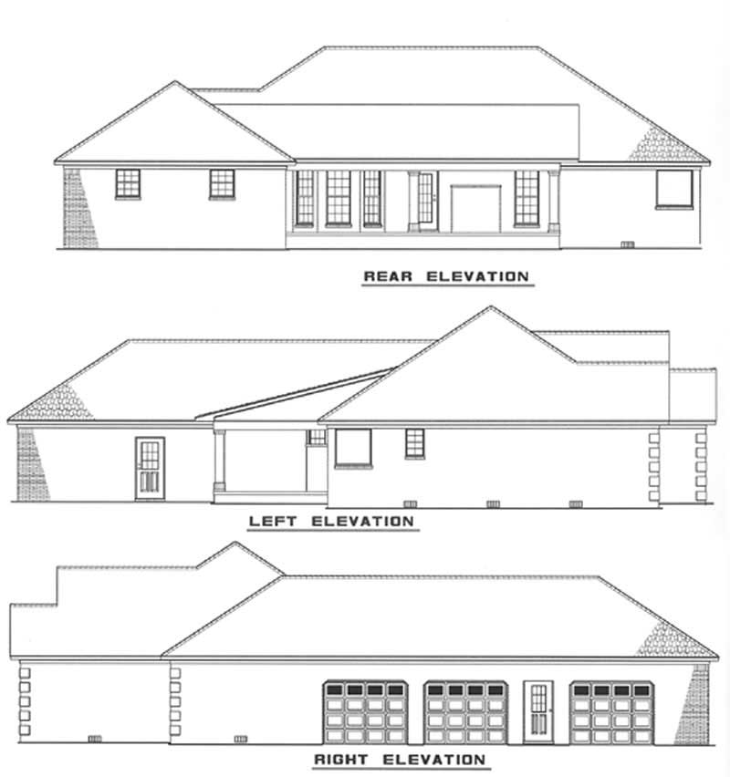 Home Plan Right Elevation