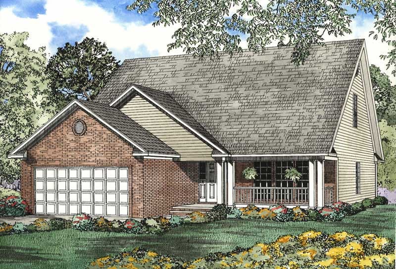 4-Bedroom, 2857 Sq Ft Craftsman House Plan - 153-1473 - Front Exterior