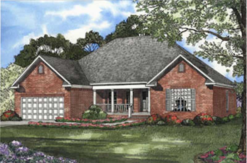 4-Bedroom, 1880 Sq Ft Country House Plan - 153-1559 - Front Exterior