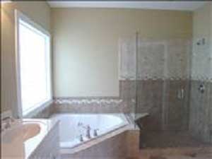 Interior photo of tub
