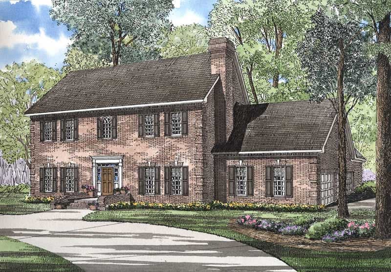 4-Bedroom, 3661 Sq Ft European Home Plan - 153-1644 - Main Exterior