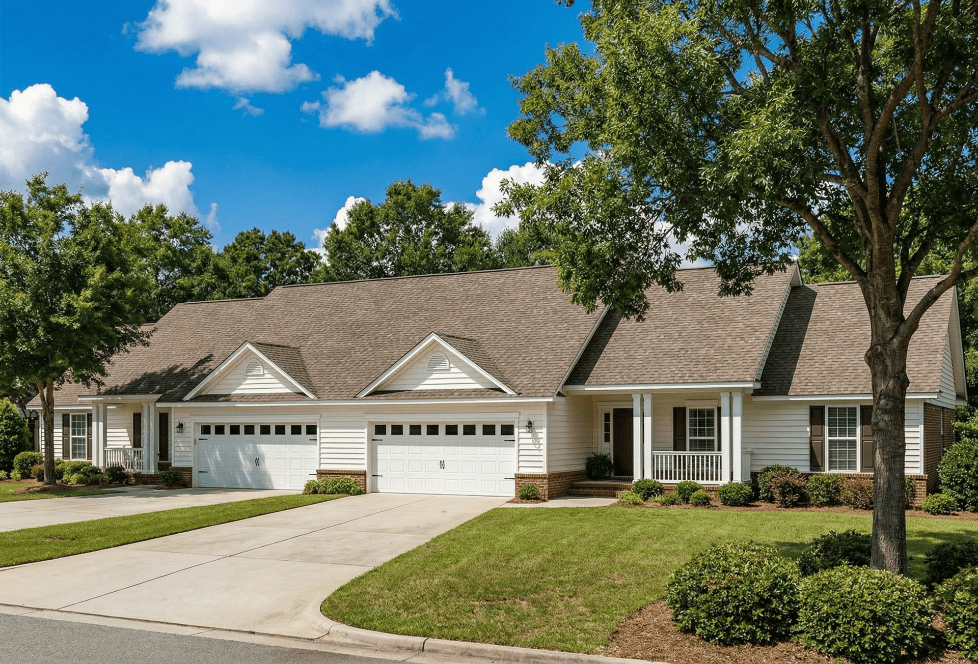 Front elevation of Multi-Unit home (ThePlanCollection: House Plan #153-1647)