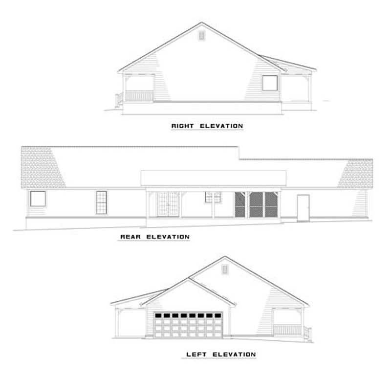 Home Plan Left Elevation