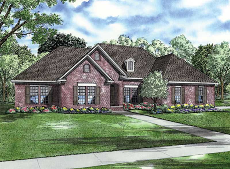 3-Bedroom, 2134 Sq Ft European House Plan - 153-1756 - Front Exterior