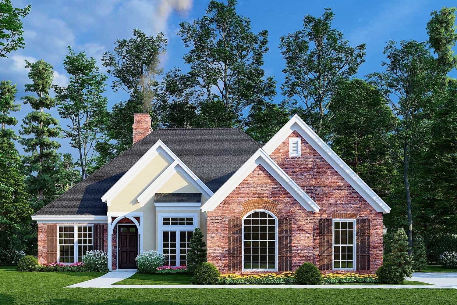 3-Bedroom, 1600 Sq Ft European Home - Plan #153-1780 - Main Exterior