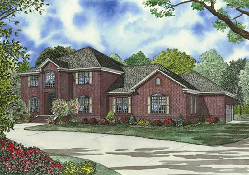 4-Bedroom, 4468 Sq Ft Luxury Home Plan - 153-1834 - Main Exterior