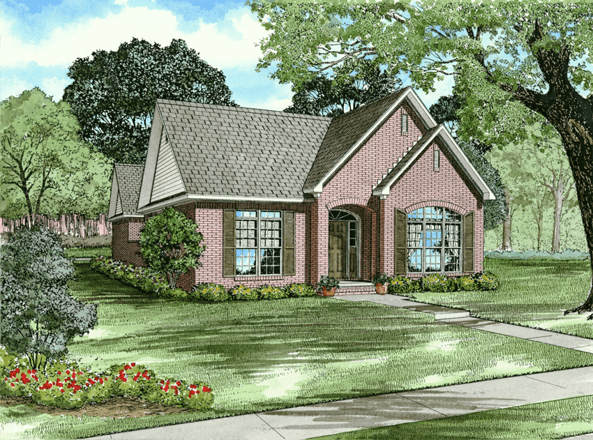 3-Bedroom, 1923 Sq Ft Ranch House Plan - 153-1874 - Front Exterior