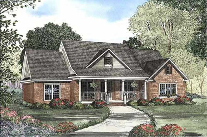4-Bedroom, 2394 Sq Ft Country Home Plan - 153-1933 - Main Exterior