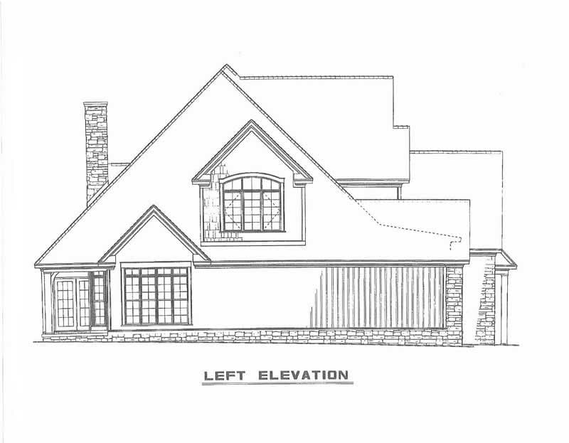 Home Plan Left Elevation