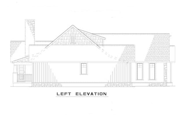 Home Plan Left Elevation