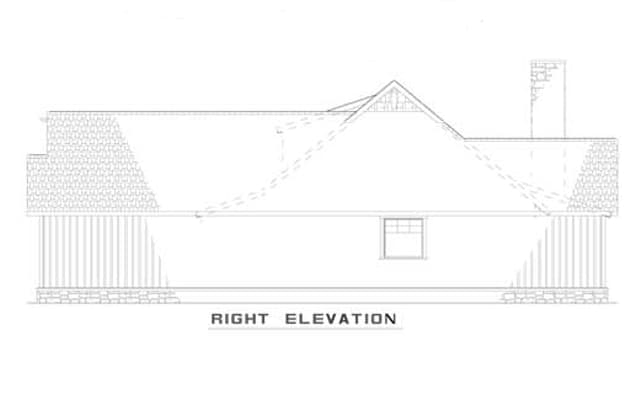 Home Plan Right Elevation
