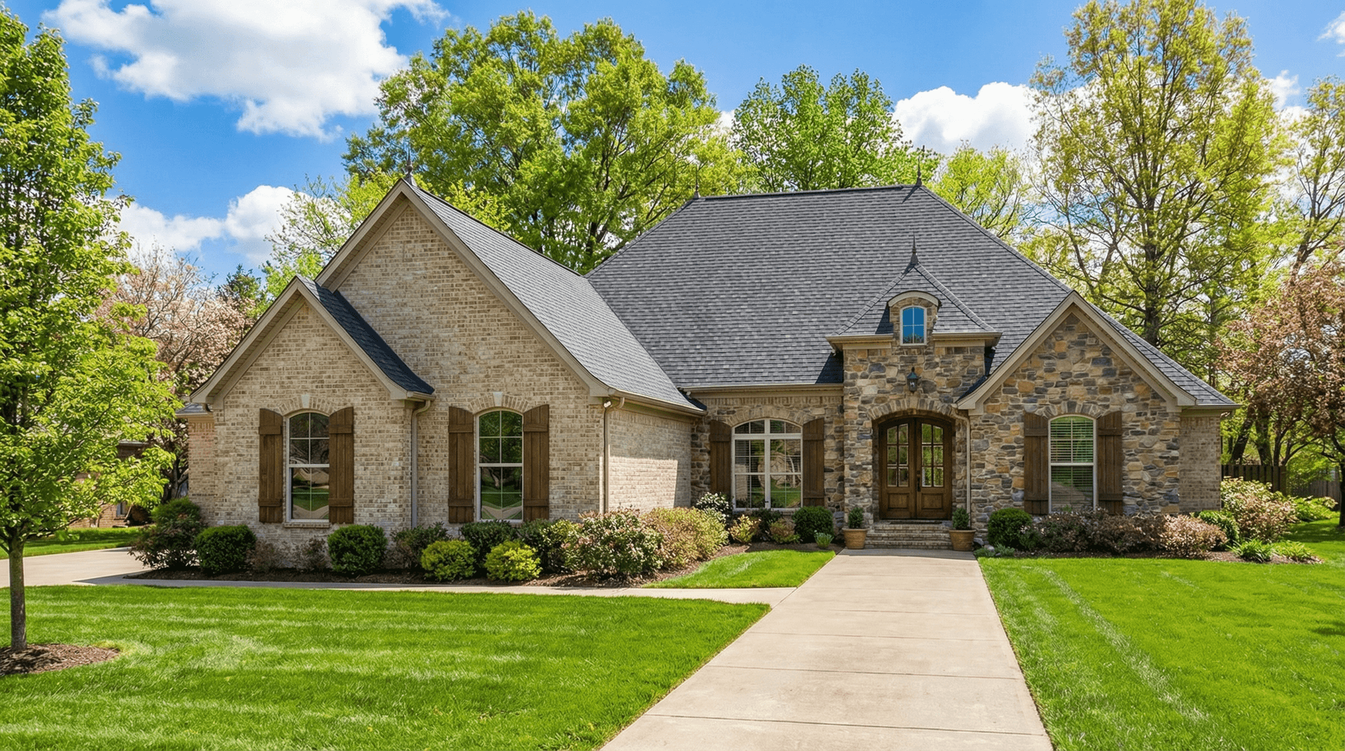 Front Elevation Photo of this European House (#153-2008) at The Plan Collection.