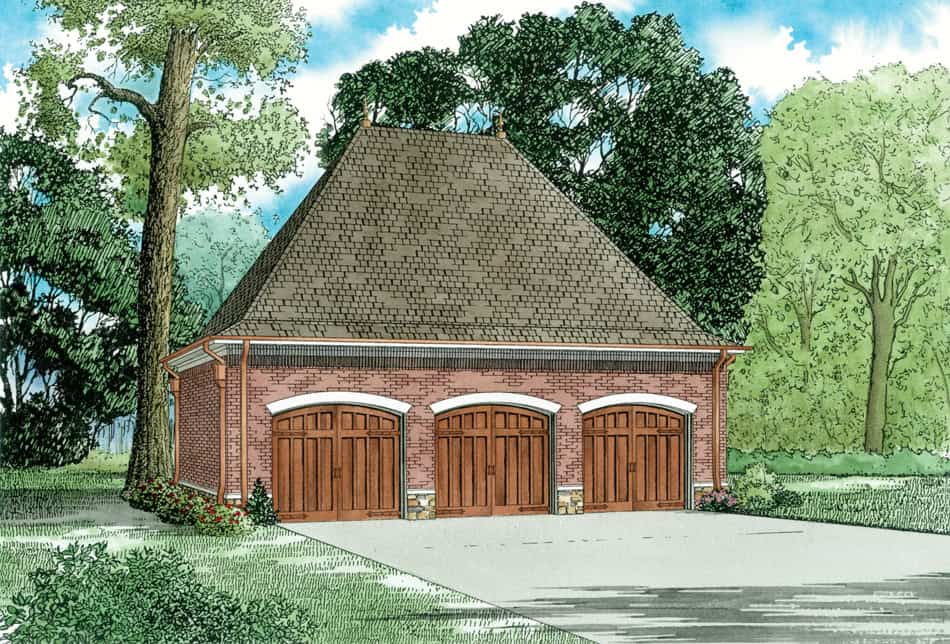 887 Sq Ft Garage Plan #153-2129