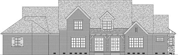 Home Plan Rear Elevation