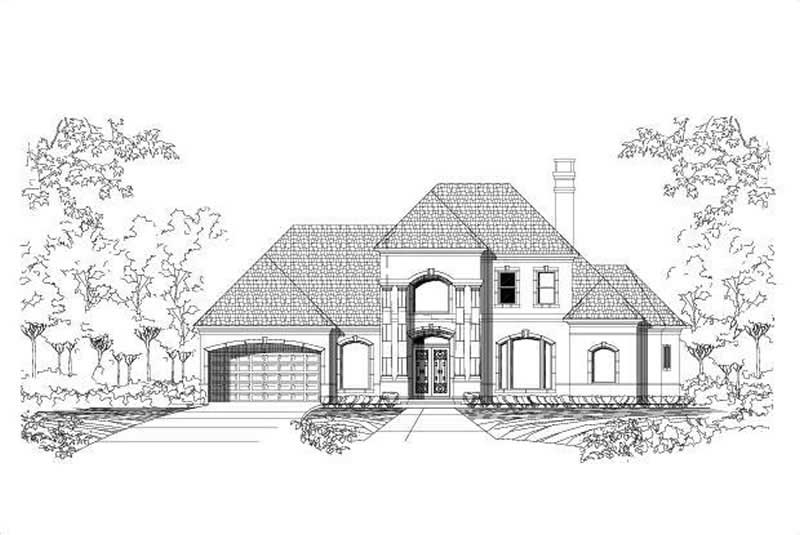 3-Bedroom, 4288 Sq Ft Mediterranean House Plan - 156-1002 - Front Exterior
