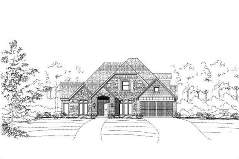 3-Bedroom, 3939 Sq Ft Country Home Plan - 156-1008 - Main Exterior