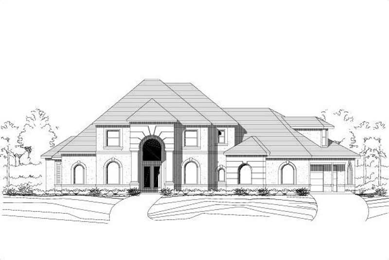 5-Bedroom, 4455 Sq Ft Luxury Home Plan - 156-1010 - Main Exterior