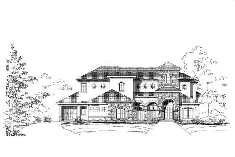 3-Bedroom, 5010 Sq Ft Luxury Home Plan - 156-1046 - Main Exterior