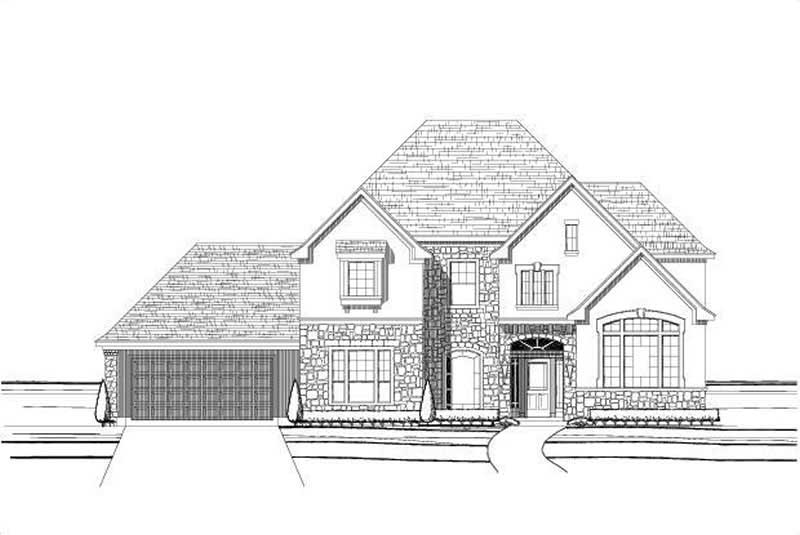 5-Bedroom, 3730 Sq Ft Country Home Plan - 156-1057 - Main Exterior