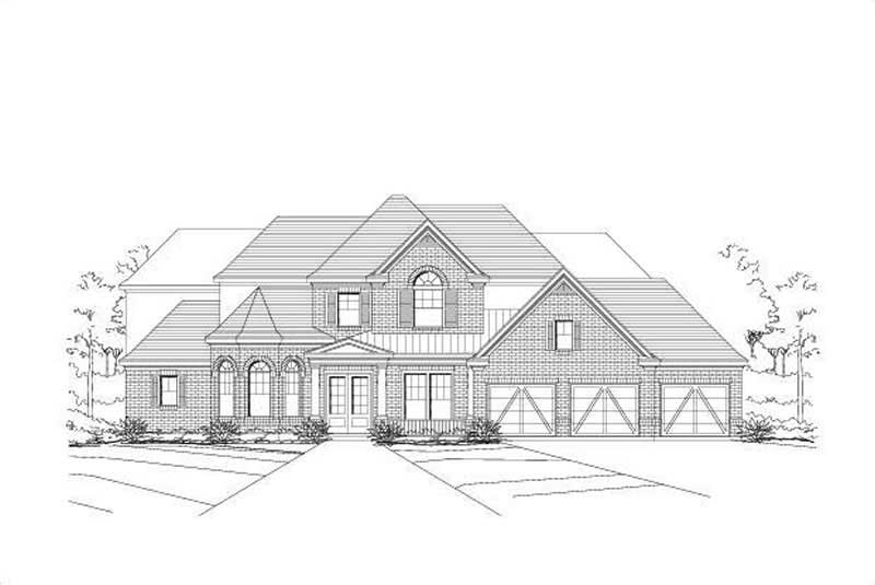 4-Bedroom, 4159 Sq Ft Luxury Home Plan - 156-1063 - Main Exterior
