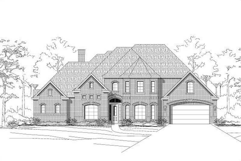 4-Bedroom, 3904 Sq Ft Luxury House Plan - 156-1078 - Front Exterior