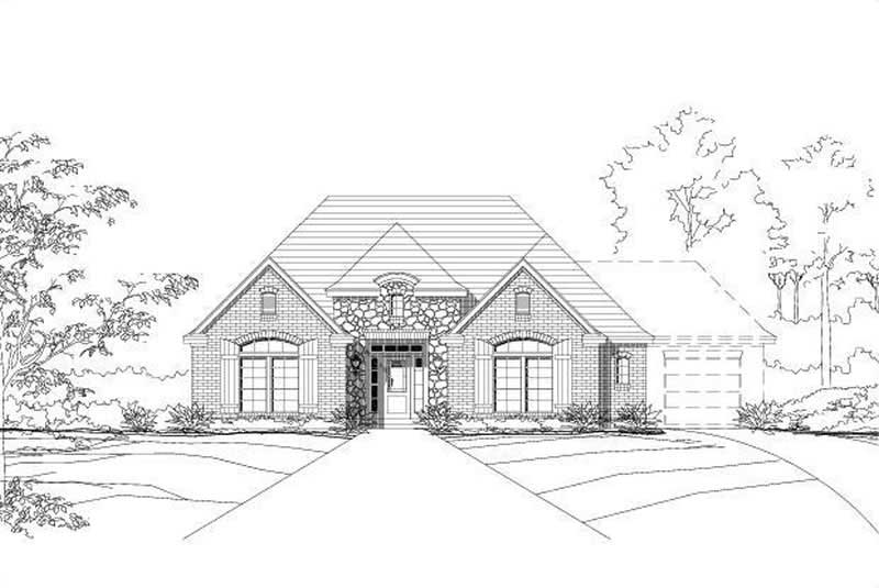 3-Bedroom, 1773 Sq Ft Country House Plan - 156-1089 - Front Exterior