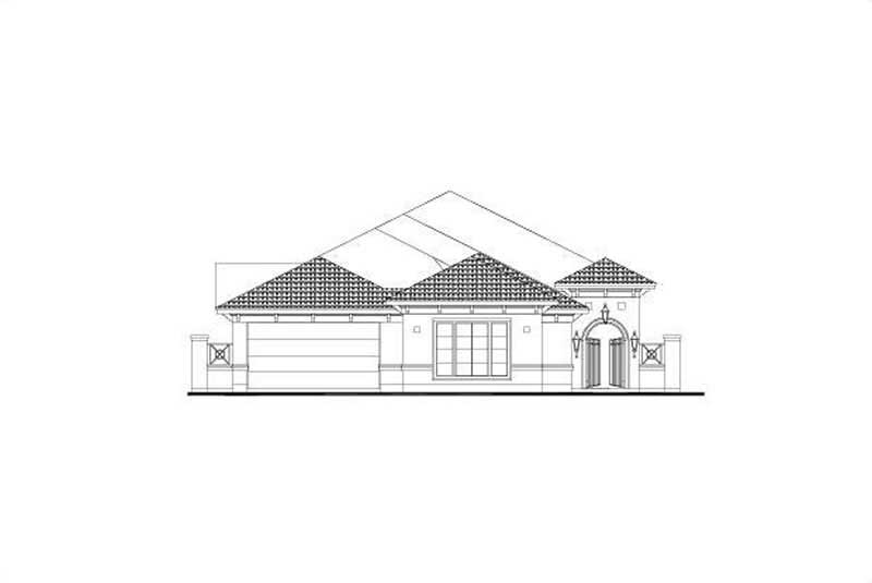 3-Bedroom, 2699 Sq Ft Mediterranean Home Plan - 156-1111 - Main Exterior