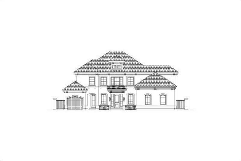 4-Bedroom, 4196 Sq Ft Mediterranean Home Plan - 156-1125 - Main Exterior
