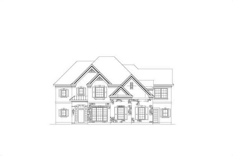 4-Bedroom, 4268 Sq Ft Country House Plan - 156-1144 - Front Exterior