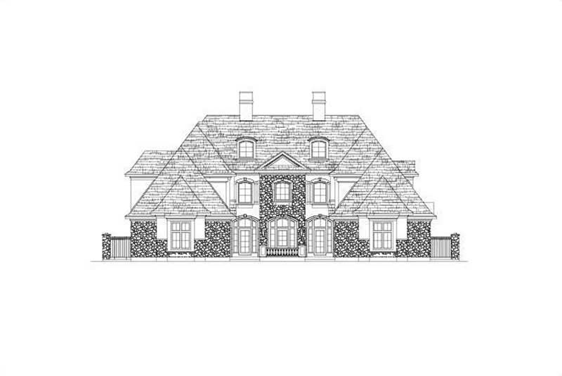 5-Bedroom, 5827 Sq Ft Country Home Plan - 156-1147 - Main Exterior