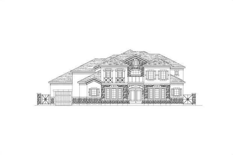 5-Bedroom, 5156 Sq Ft Luxury Home Plan - 156-1151 - Main Exterior