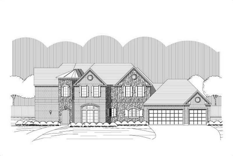 4-Bedroom, 3586 Sq Ft Craftsman House Plan - 156-1159 - Front Exterior
