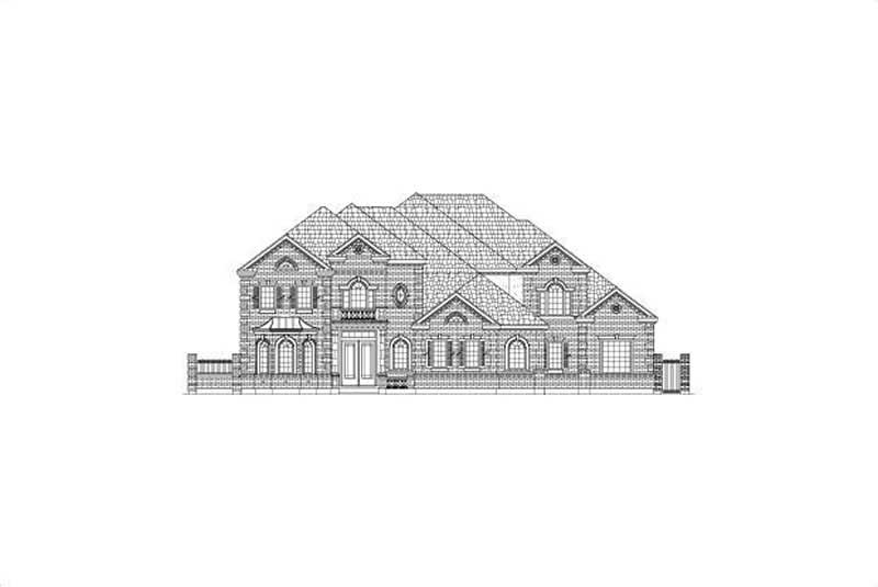 4-Bedroom, 7024 Sq Ft Luxury House Plan - 156-1166 - Front Exterior
