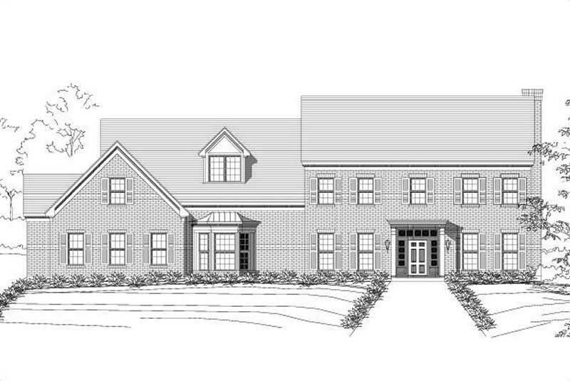 4-Bedroom, 6224 Sq Ft Luxury Home Plan - 156-1183 - Main Exterior