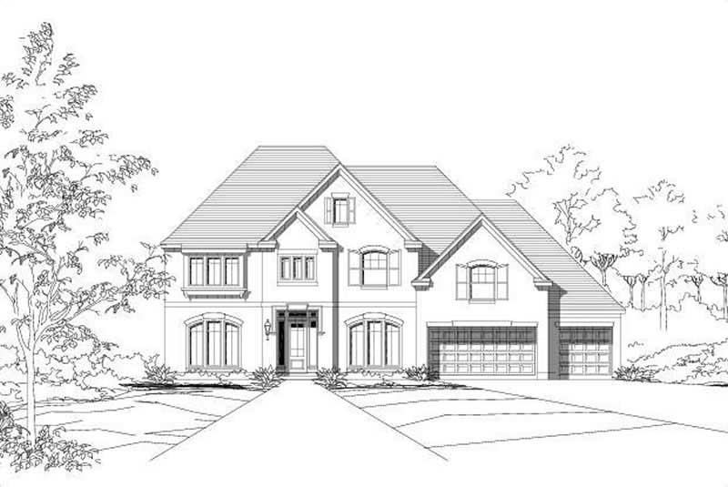 5-Bedroom, 4347 Sq Ft In-Law Suite House Plan - 156-1237 - Front Exterior