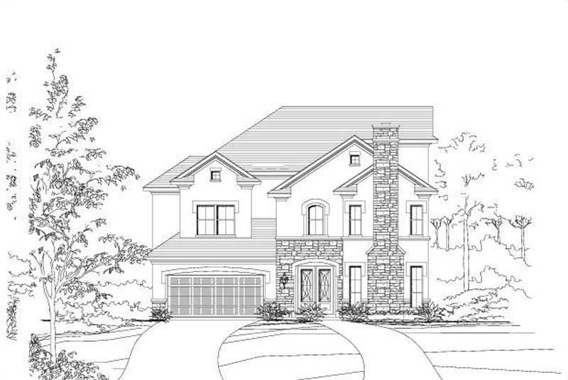 3-Bedroom, 3610 Sq Ft Luxury Home Plan - 156-1241 - Main Exterior